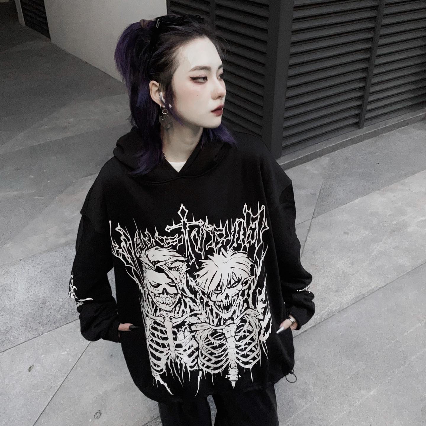 Áo khoác hoodie VAH studio form rộng nam nữ , Áo khoác nỉ local brand monster oversize , chất nỉ bông thời trang unisex - Gin Store