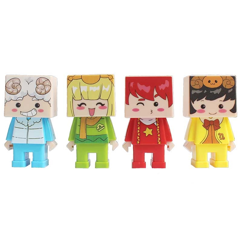 Bộ Chuốt Bút Chì Và Gôm Tẩy Lắp Ráp Lớp Học Mật Ngữ - HooHooHaHa Minime Xanh Lá - VPH11-0102