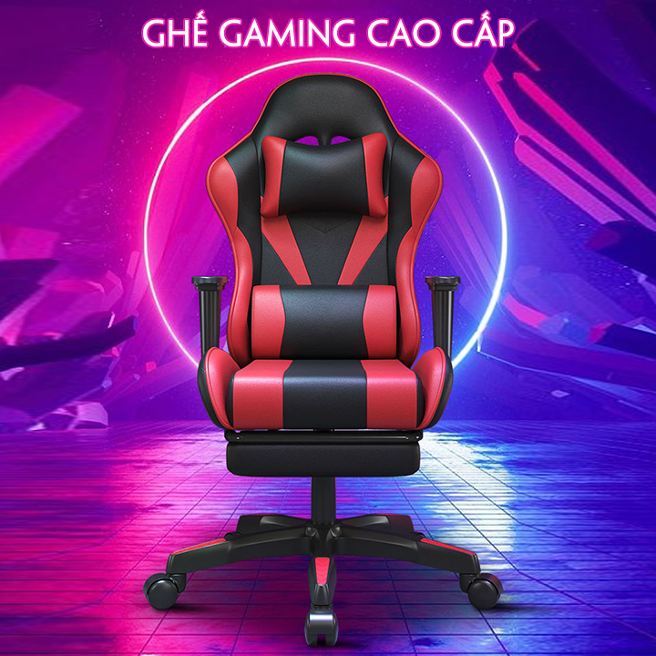 Ghế Gaming Có Massage Loa Nghe Nhạc - Ghế Game Cao Cấp Ngả Lưng - Ghế Ngồi Làm Việc Có Gác Chân Tựa Lưng