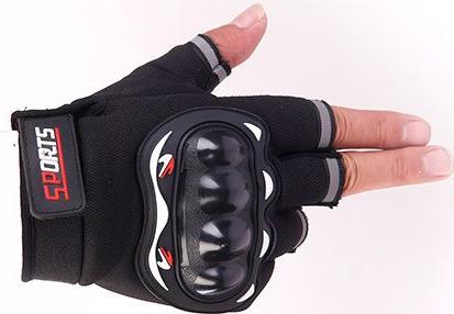 Găng tay/bao tay hở ngón đi phượt, tập Gym có gù bảo hộ
