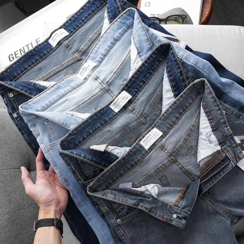 Quần Bò Nam Ống Ôm Côn Slimfit Màu Bụi Xuất Khẩu Jean co giãn xịn