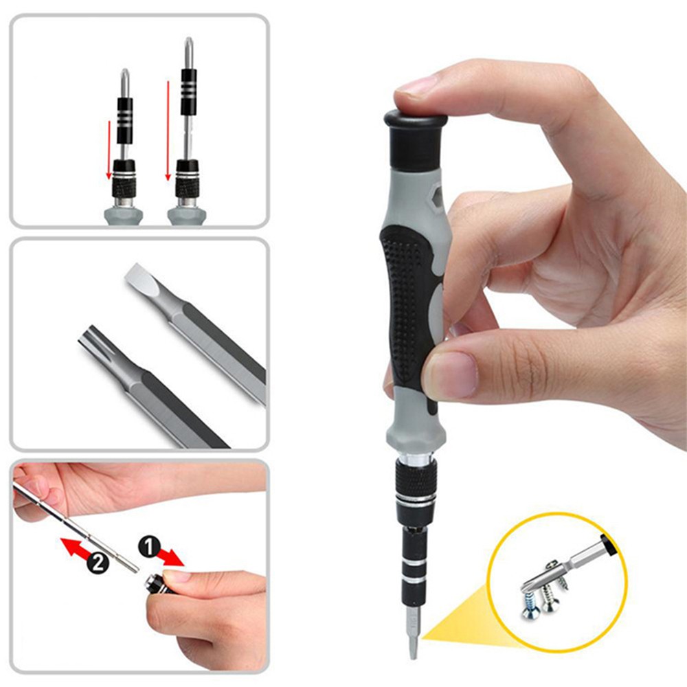 Bộ tua vít từ tính 115 trong 1 sửa điện thoại, laptop, PC chuyên nghiệp tiện lợi