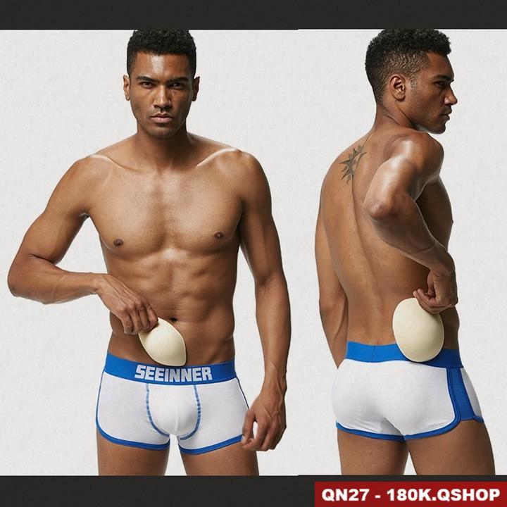 QUẦN ĐỘN MÔNG NAM VÀ ĐỘN DV NAM 2 TRONG 1 KIỂU BOXER QSHOP QN27 QN33