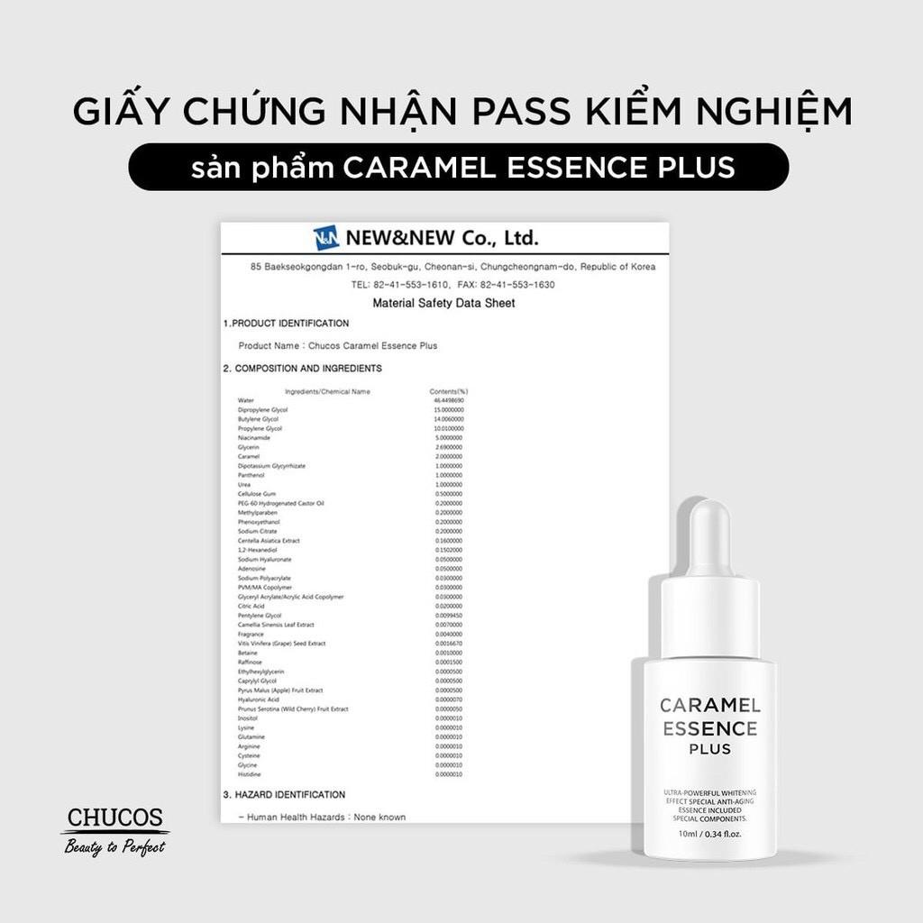 Tinh chất dưỡng da ngăn ngừa mụn CHUCOS Caramel Essence Plus 10ml