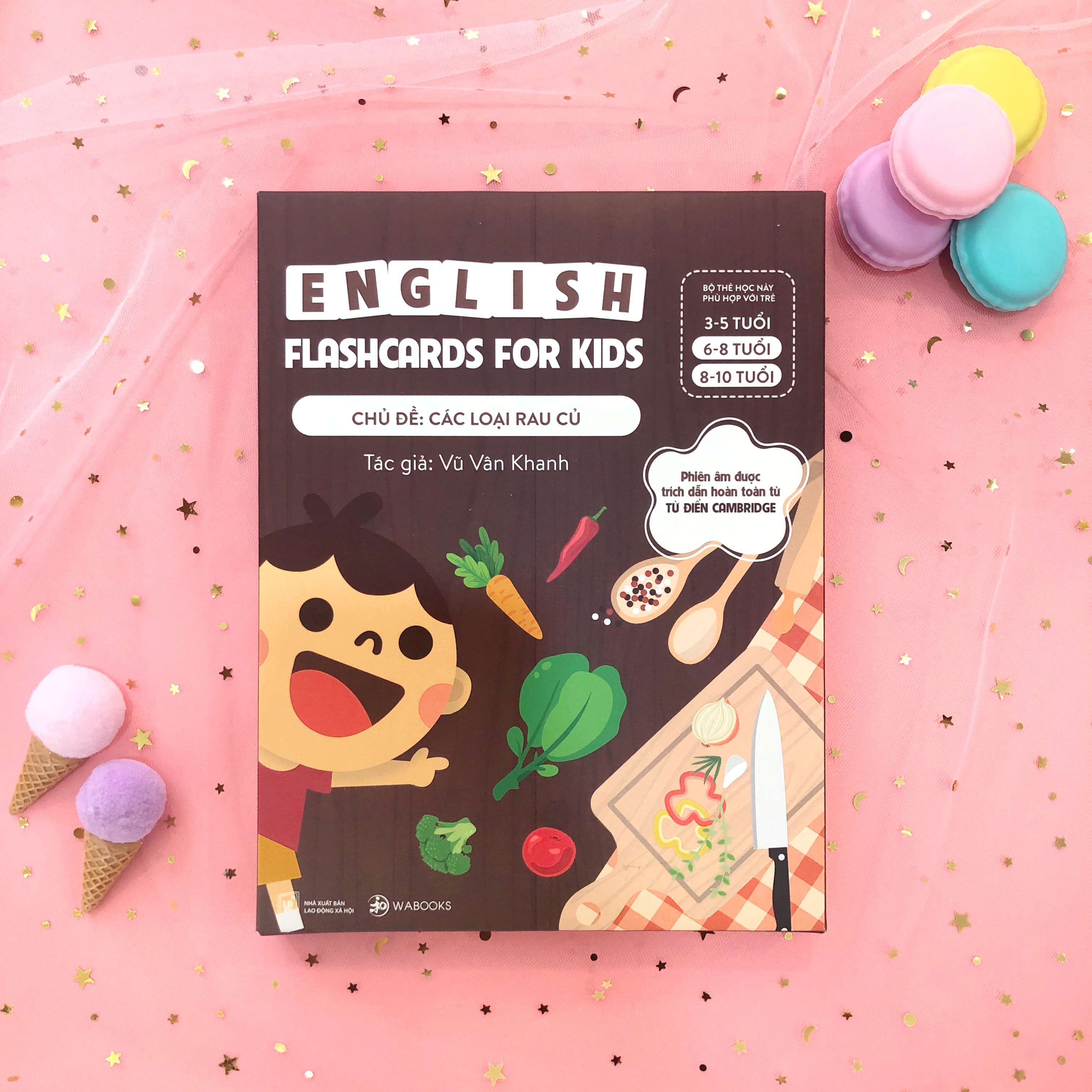 English flash card for kids 6-10 tuổi - chủ đề Các loại rau củ