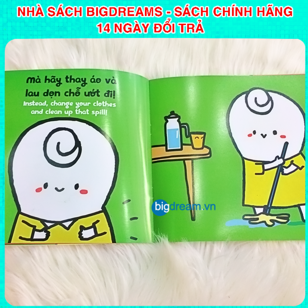 BẢN MỚI SONG NGỮ Miu Bé Nhỏ - Đừng Đánh Chừa Nhé! Phần 1 Ehon Kĩ Năng Sống Cho Bé 1-6 Tuổi Miu miu tự lập hiểu chuyện