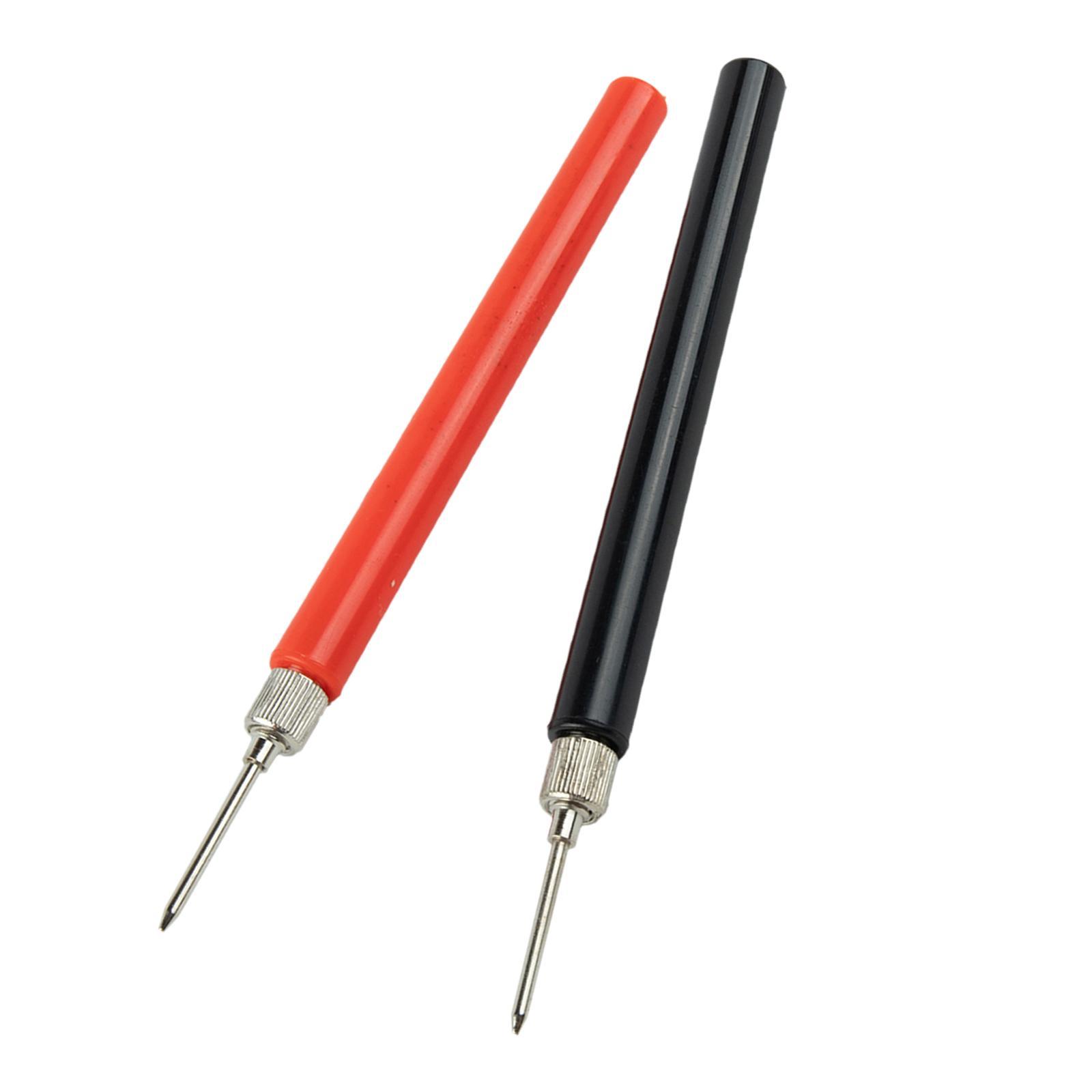 2 Pieces Test Probe Pins Insulated Multimeter  Point Professional Multimeter Test Lead Durable Auto for Car Tester Electrical Testing