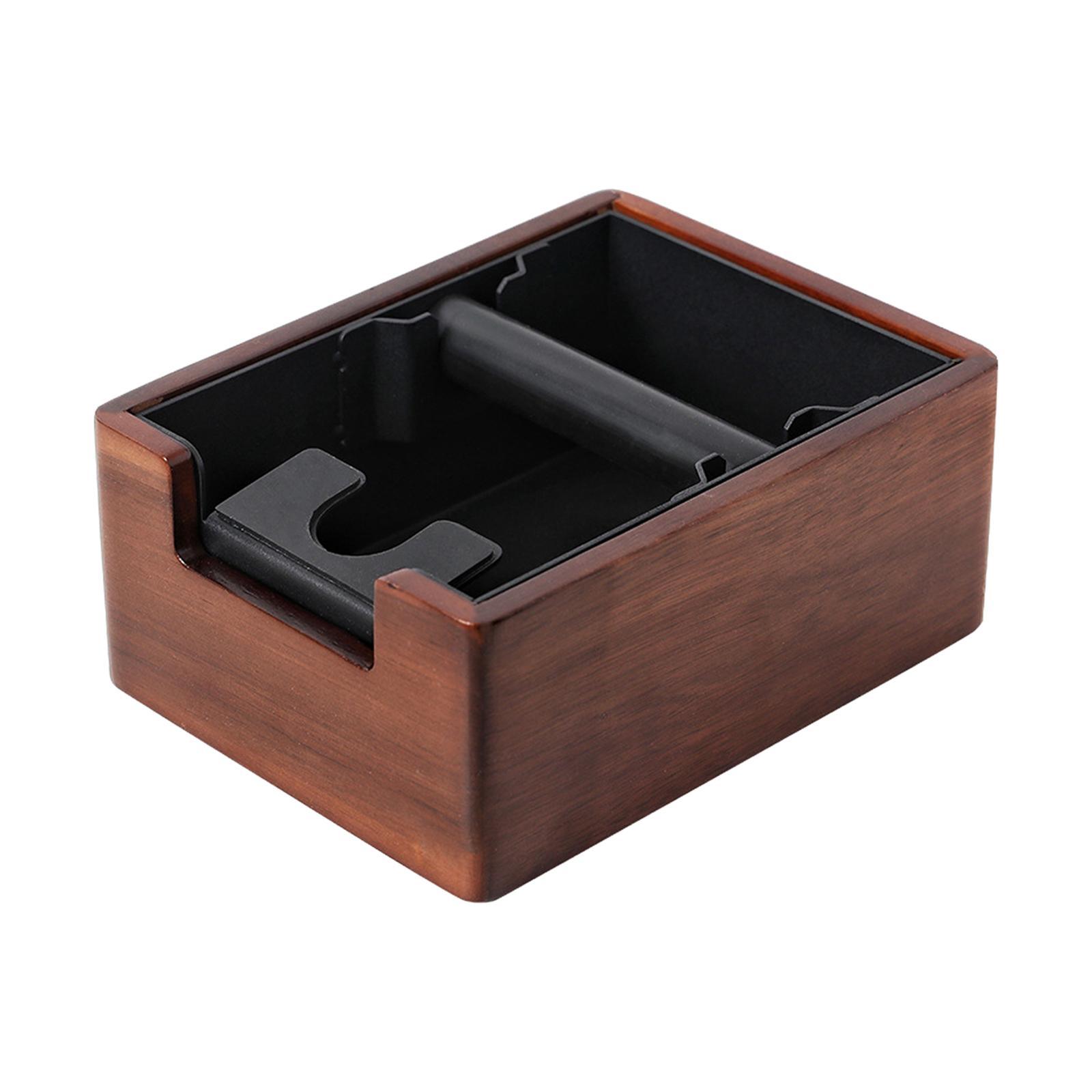 Wooden Residue Box for Coffee Trash Bin for Espresso Machine Accessories