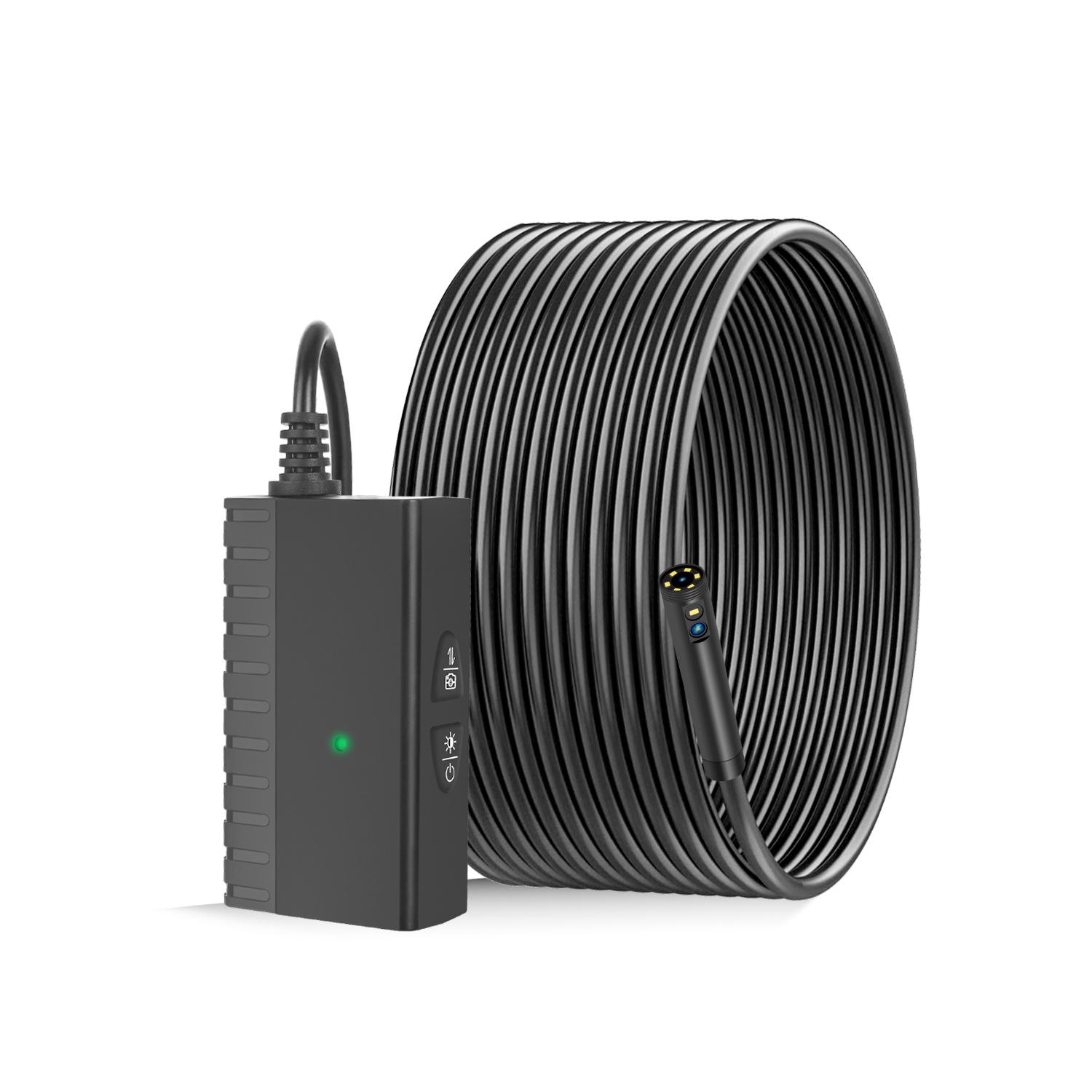 Dearsee Camera Nội Soi Kép 8Mm HD 1080P WiFi Công Nghiệp Máy Nội Soi 6 LED Rắn Camera Nội Soi Cho Android/IOS/Điện Thoại