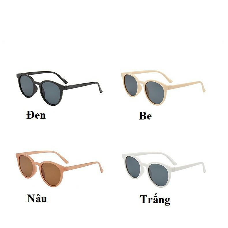Kính Mát Kính Ulzzang Nam Nữ gọng tròn nhiều màu - Mincloset