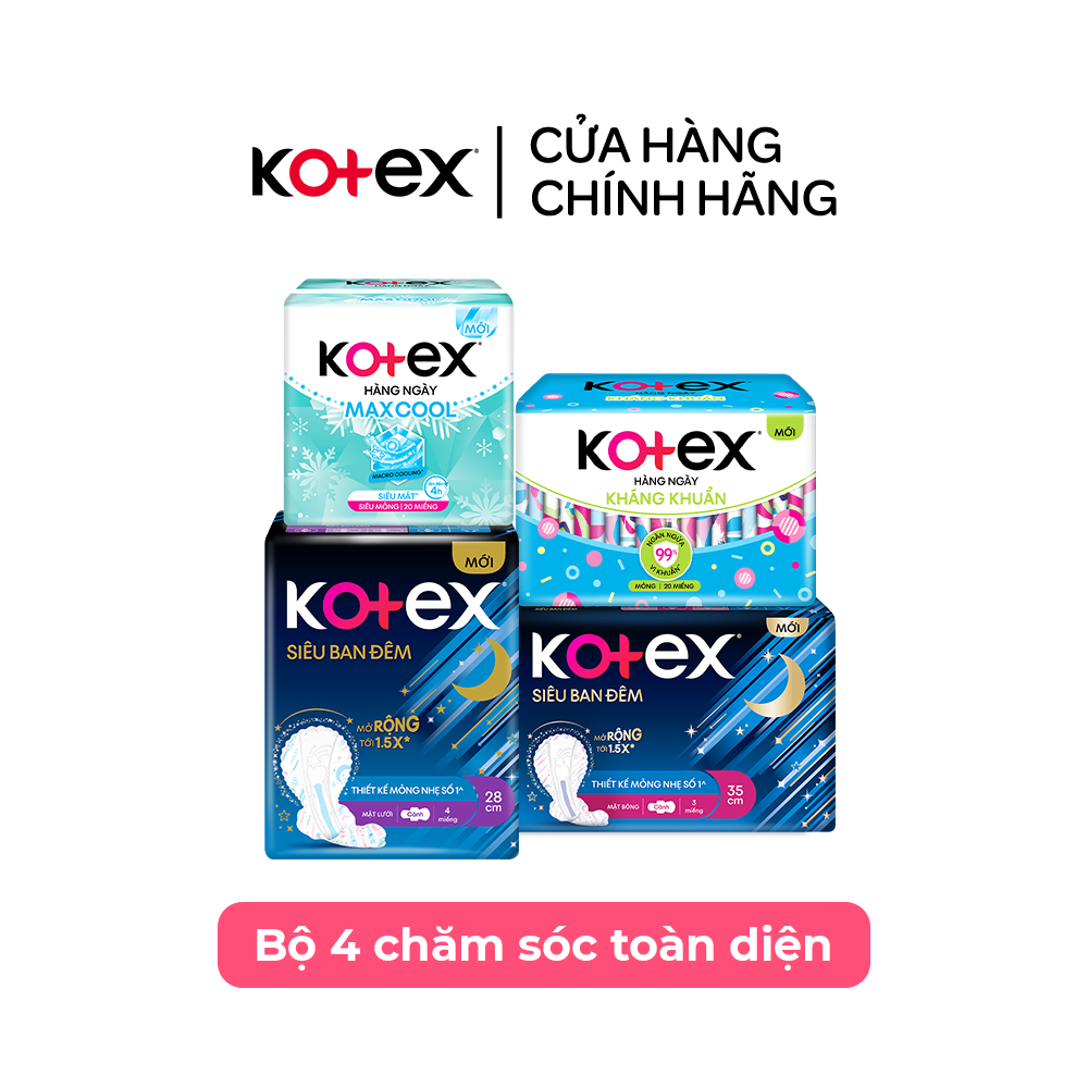 Combo 4 gói BVS ban đêm và hằng ngày