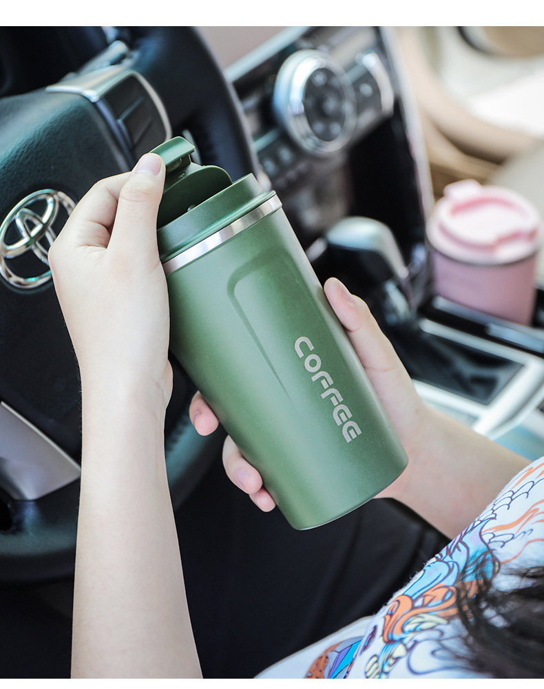 Bình nước giữ nhiệt trà coffee mugs Cleacco Chất Liệu Inox 304 Kiểu Dáng Hiện Đại Boro Sport