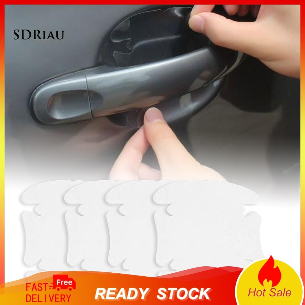 Set 4 Miếng Dán Chống Trầy Cho Tay Nắm Cửa Xe Ô Tô