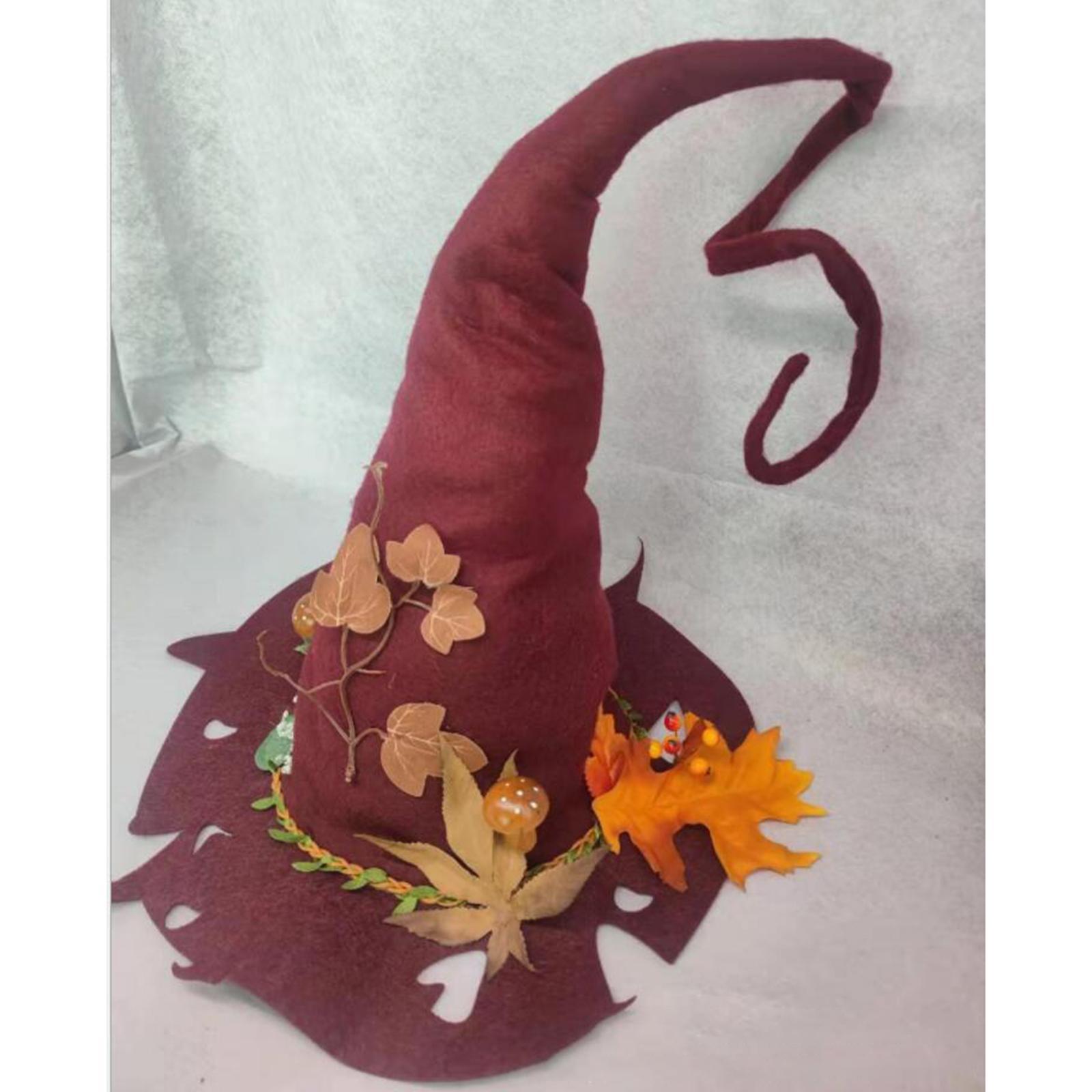 Witch Hat Wool Knitted for Party Masquerade Cosplay Costume