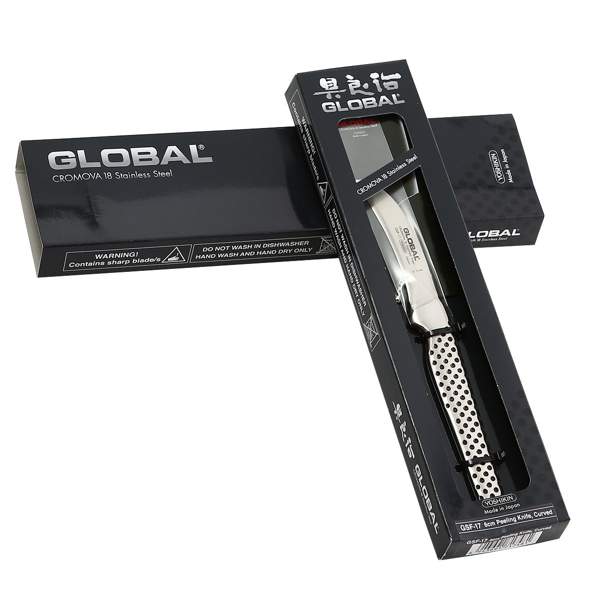 Dao bếp Nhật cao cấp Global GSF17 Peeling Knife, Curved - Dao bóc gọt hoa quả - Dao bếp Nhật chính hãng
