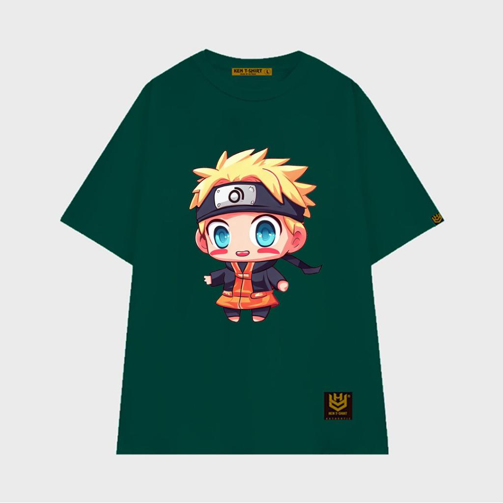 Áo thun tay lỡ unisex áo phông nam nữ oversize hình manga Naruto ninja vui nhộn