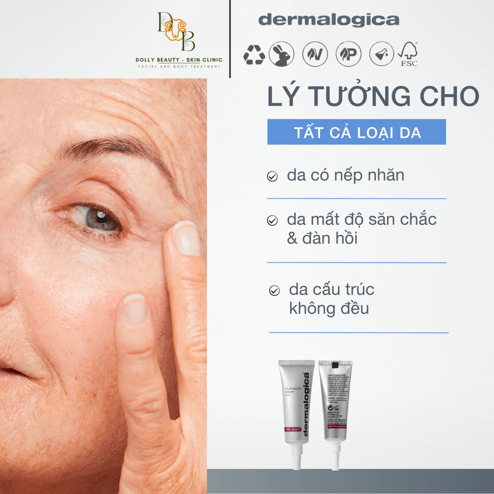Hợp chất làm săn vùng mắt MULTIVITAMIN POWER FIRM của Dermalogica