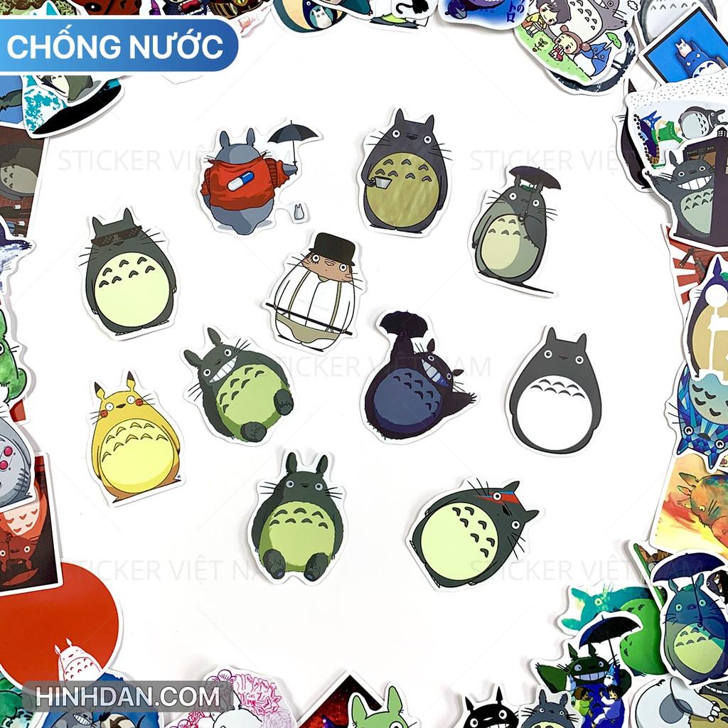 Sticker TOTORO - Dán Trang Trí - Chất Liệu PVC Cán Màng Chất Lượng Cao Chống Nước, Chống Nắng, Không Bong Tróc Phai Màu