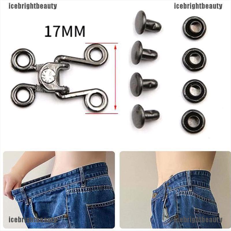 ICEB 1 Set Metal Garment Hooks Invisible Adjusting Buckle Removable Wind buckle Tool