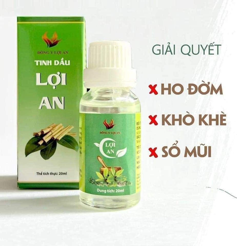 [Giá Sỉ] 3 Lọ Tinh dầu Lợi An Bôi Ho - Sổ Mũi - Đờm - Khò Khè Cho Bé Tặng Ly