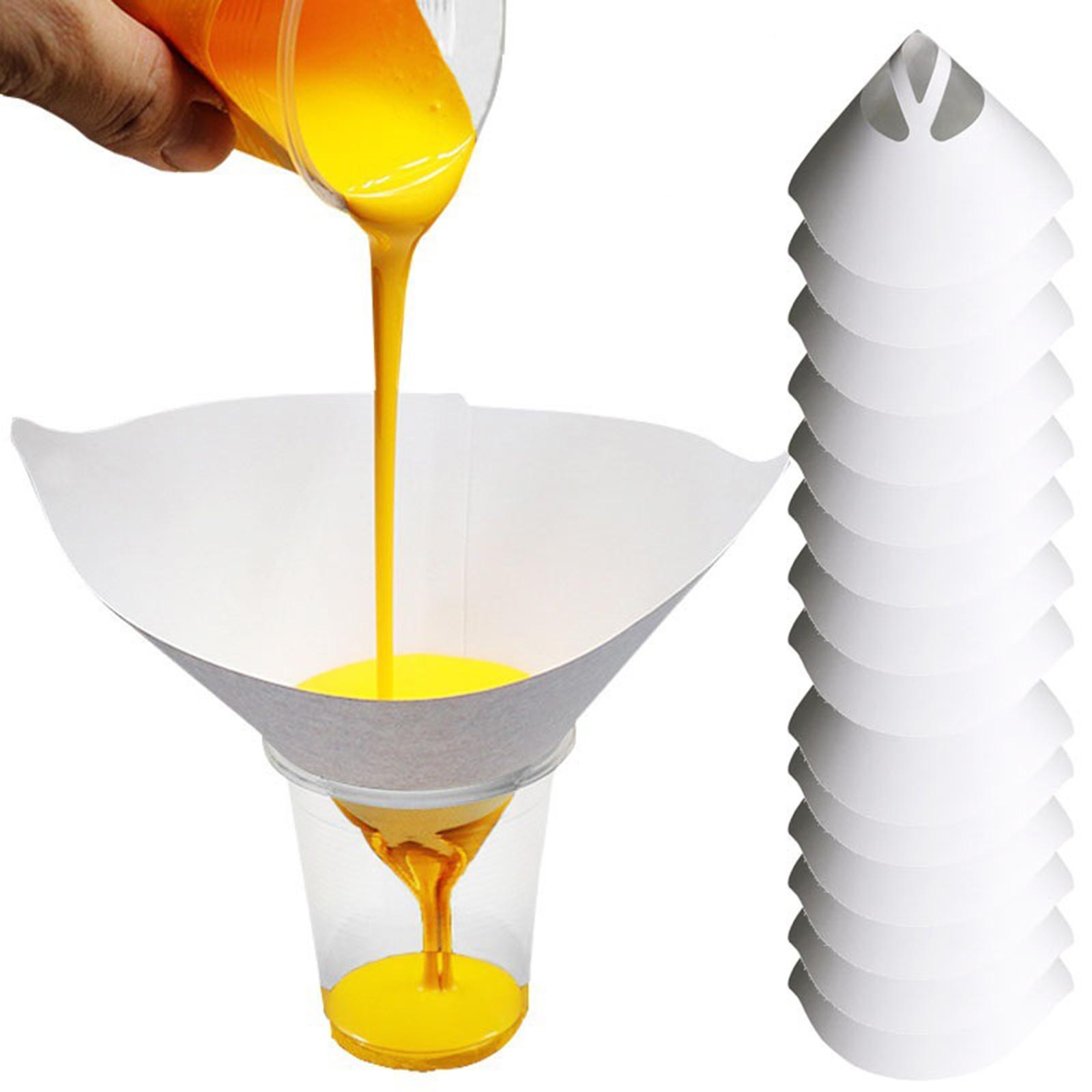 50 Pieces Funnel Filter Funnel Disposable Fine Mesh Paint Filter for