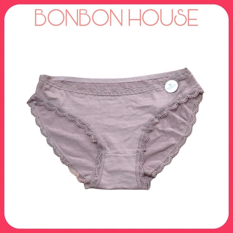 Quần Lót Cotton Thun Viền Ren Mềm Mại