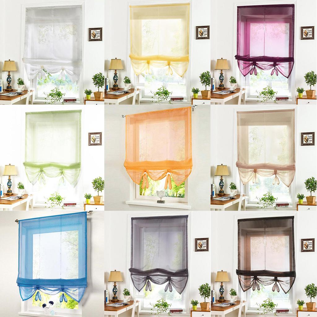 Roman Curtain, Tie Up Shade, Rod Pocket Window Valances