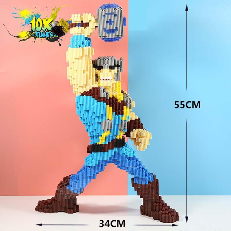 Đồ chơi lego 3d siêu nhân maver iron man người nhện quà tặng sinh nhật bạn trai, đồ decor