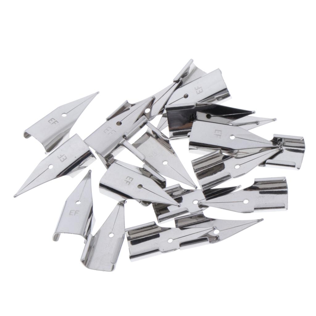 20 Miếng Thép Không Gỉ 0.38mm Bút Đầu Thay Thế Ngòi Nghệ Sĩ Bút Ngòi