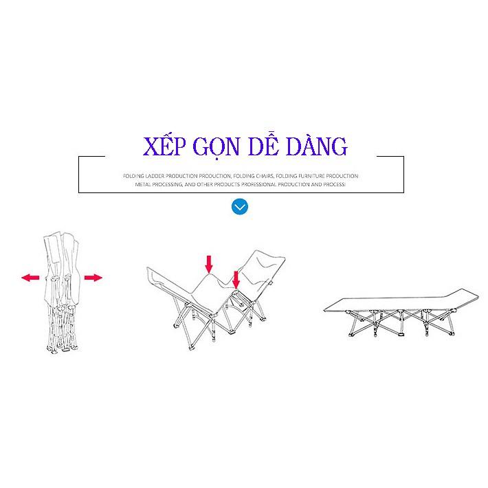 Giường xếp gấp gọn 67x180cm, khung thép chắc chắn phù hợp cho văn phòng, bênh viện,...