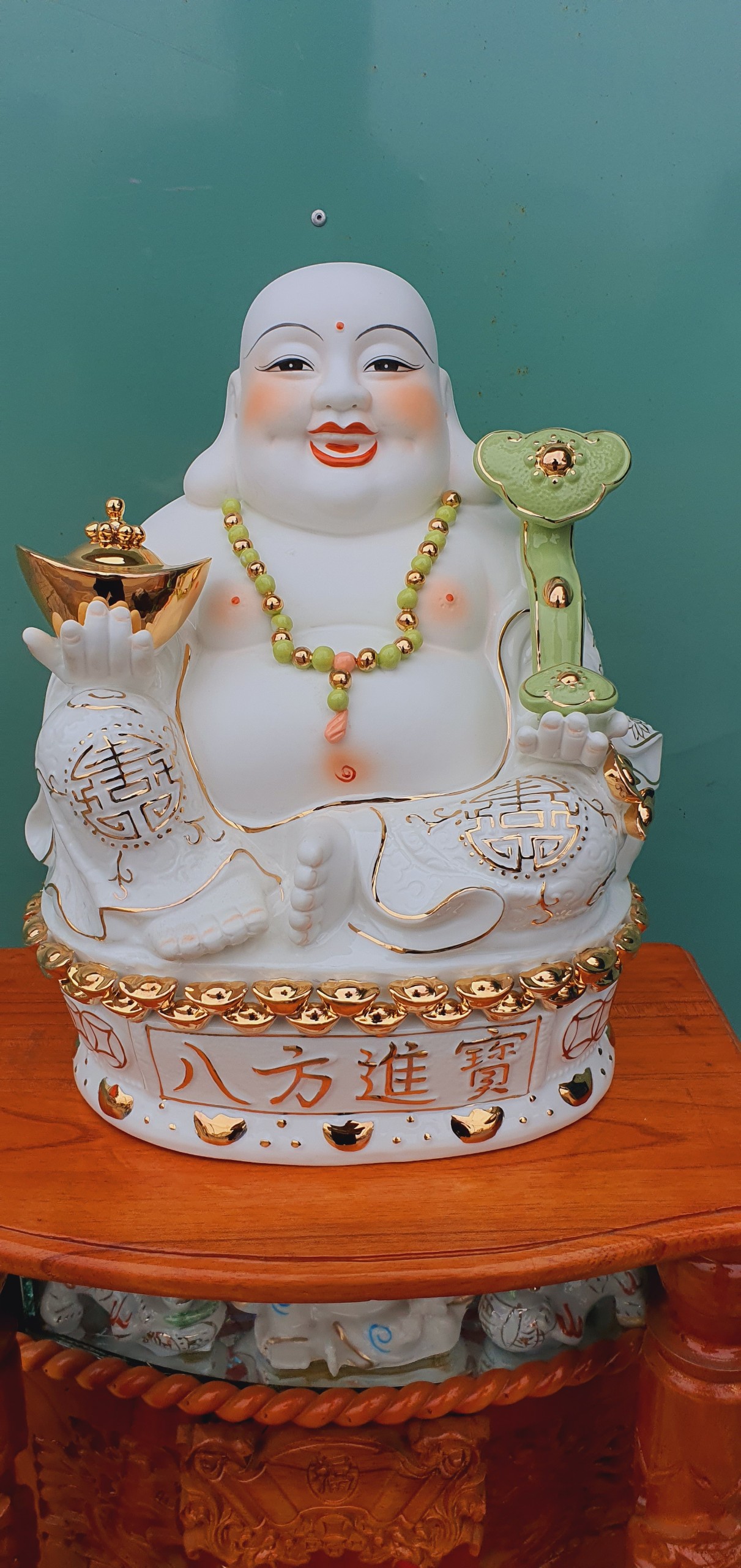Tượng Phật Di Lặc Sứ Cao 35cm