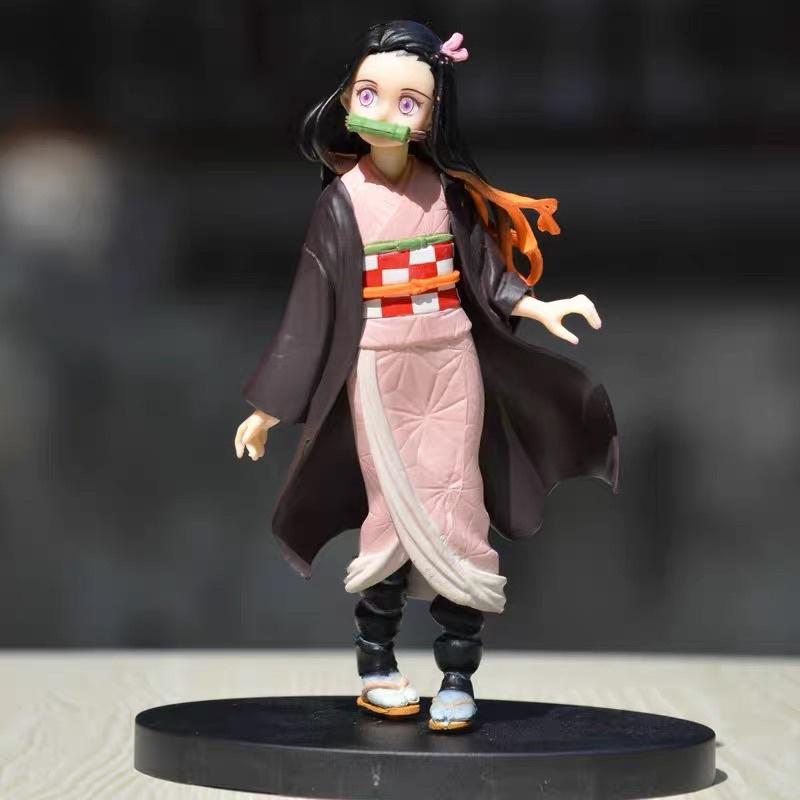 mô hình Kimetsu no yaiba - Mô hình Thanh Gươm Diệt Quỷ Nezuko cao 17cm bằng PVC cao cấp (Có clip, ảnh thật