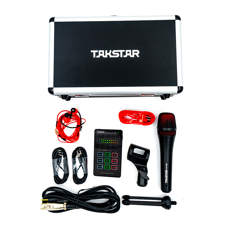 Combo trọn bộ mic thu âm chính hãng Takstar MX1 mini, tai nghe Ts-2260 và đầy đủ phụ kiện thu âm, livestream, hát karaoke online - AVSTAR - hàng chính hãng