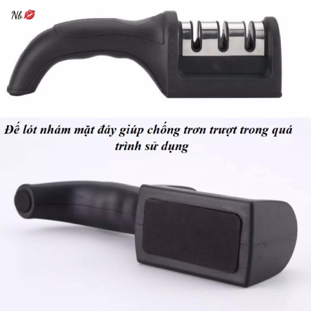 Dụng Cụ Mài Dao Kéo 3 Cấp Độ Cầm Tay, Máy Mài Dao Nhanh Tiện Lợi