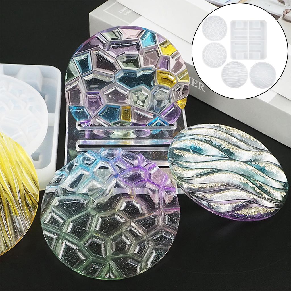 Clear Coaster Tray Bowl Pads Mould for DIY Storage Decorative