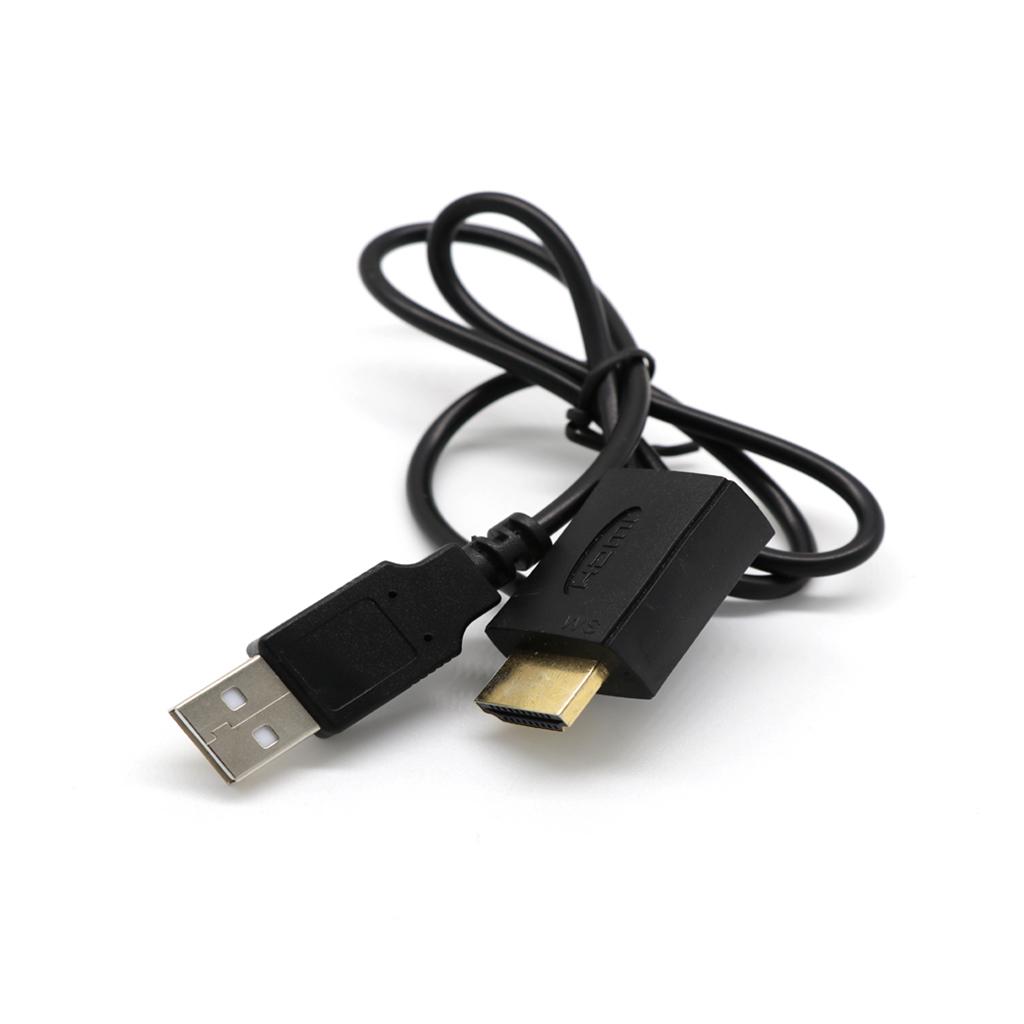 HDMI Cable, HDMI Male to Female Splitter Adapter Plug With USB 2.0 Power Supply Connector Cable Wire