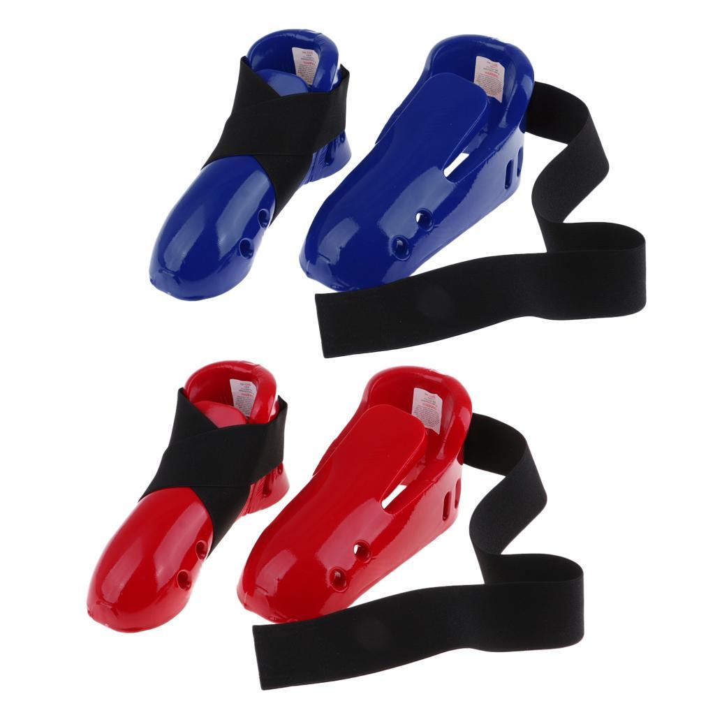 Kid    Karate Sparring Foot Gear Shoes with Elastic Strap