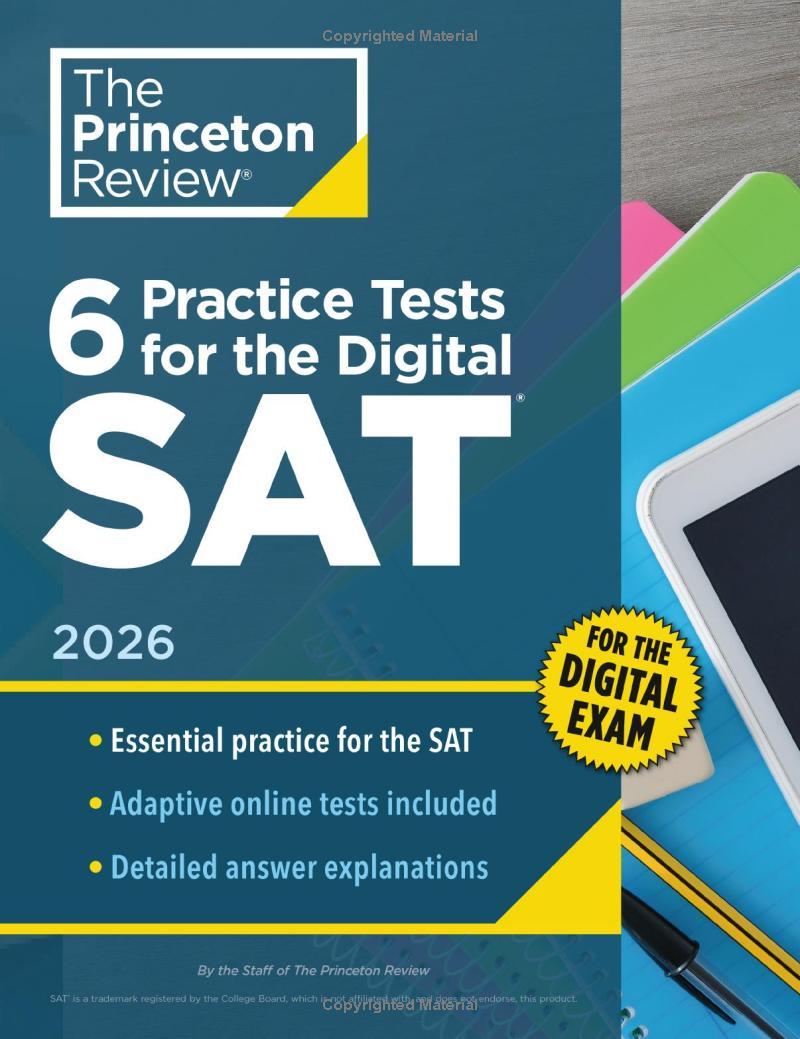 Sách ngoại văn: 6 Practice Tests For the Digital SAT, 2026