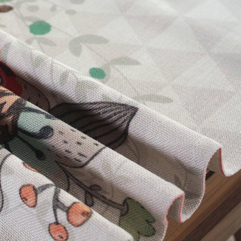 Khăn Trải Bàn Hình Chữ Nhật Bằng Vải Cotton Lanh Chống Thấm Nước Kèm Hộp Đựng Tiện Dụng