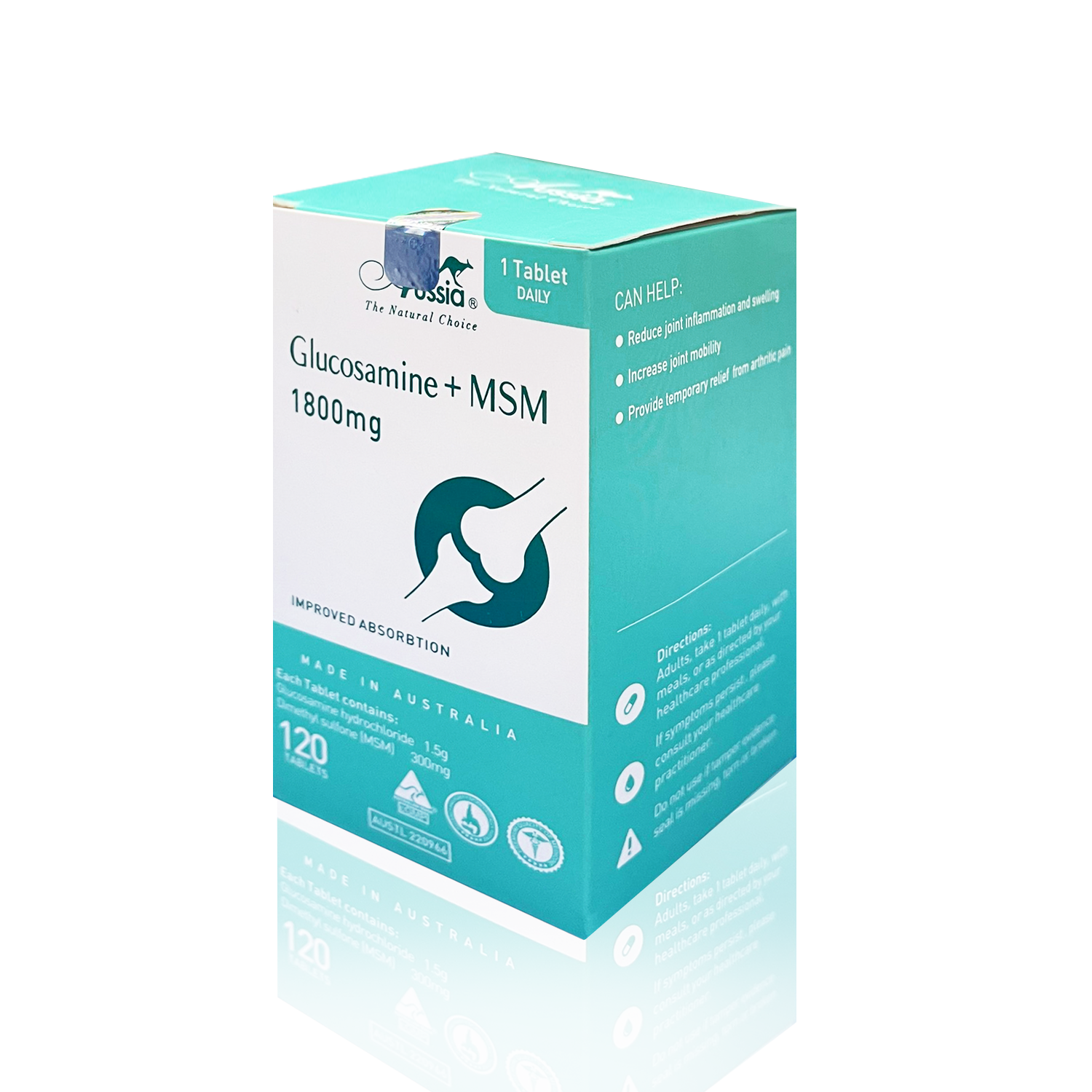 Viên uống giúp chắc xương, giảm đau khớp Aussia Glucosamine MSM 1800mg