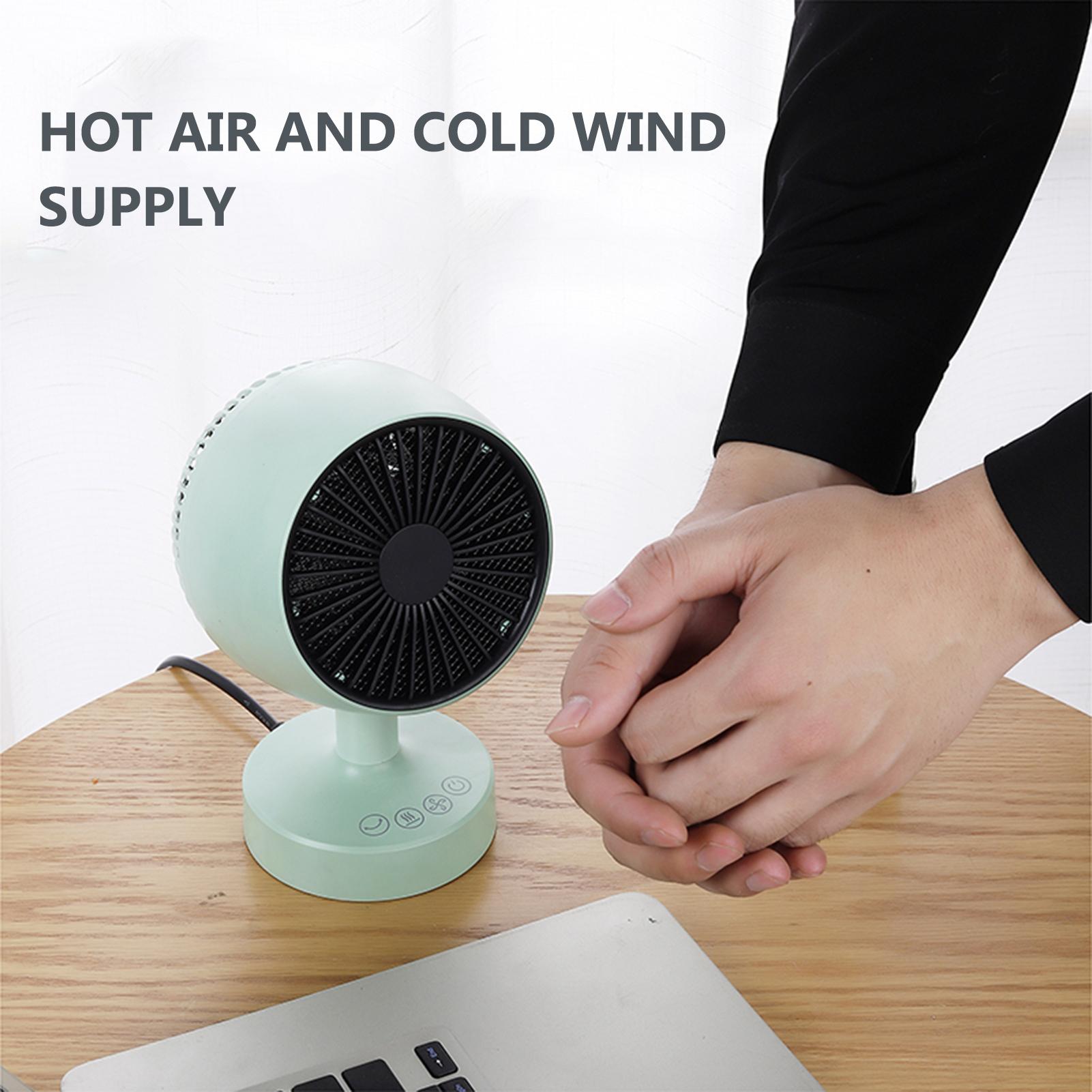 Máy sưởi điện và máy làm mát 2 trong 1 với 3 chế độ cài đặt điều chỉnh nhiệt
