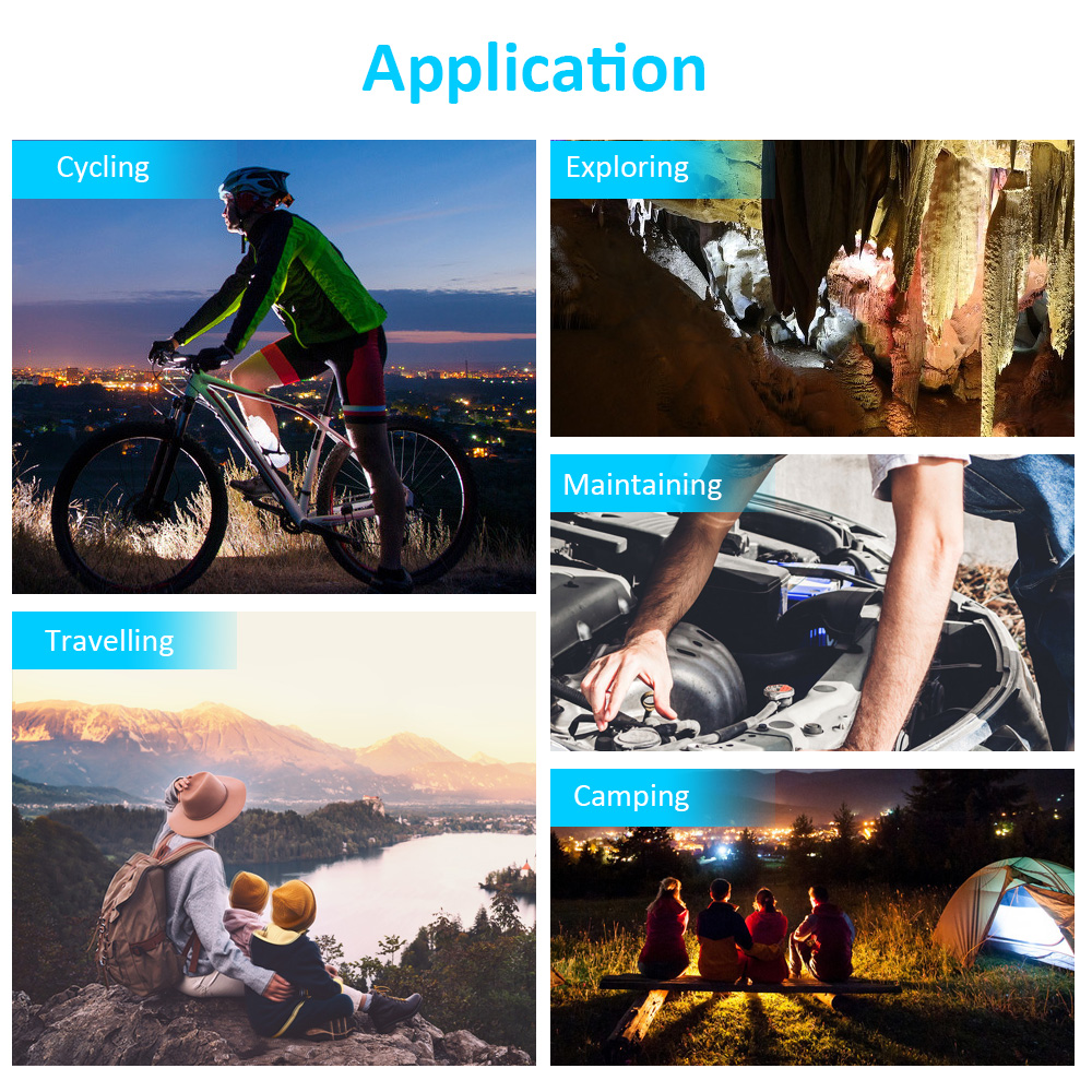 Đèn pin ngoài trời, không thấm nước, bằng hợp kim nhôm