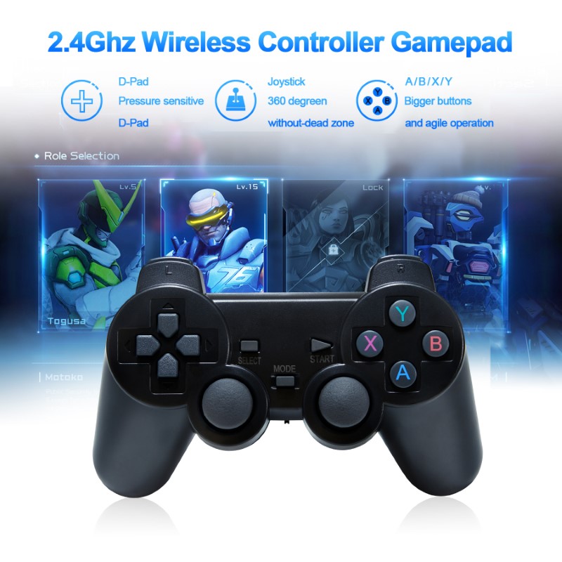 Bộ Máy Retro Gamestick X2 64G 2 tay cầm kết nối HDMI cho màn hình Tivi máy chiếu hàng nhập khẩu