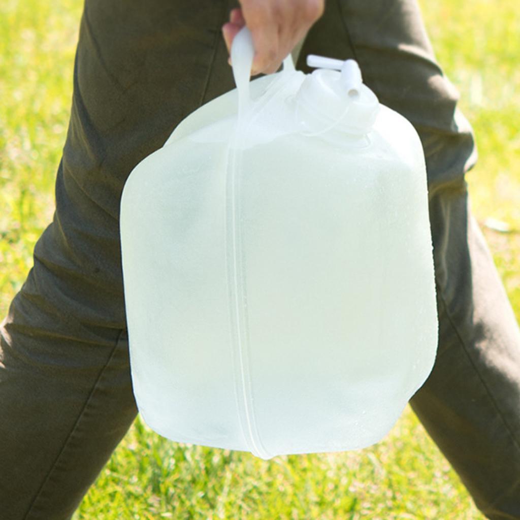 10L Collapsible Water Container for Backpacking,Water Storage Container Water Carrier - Clear