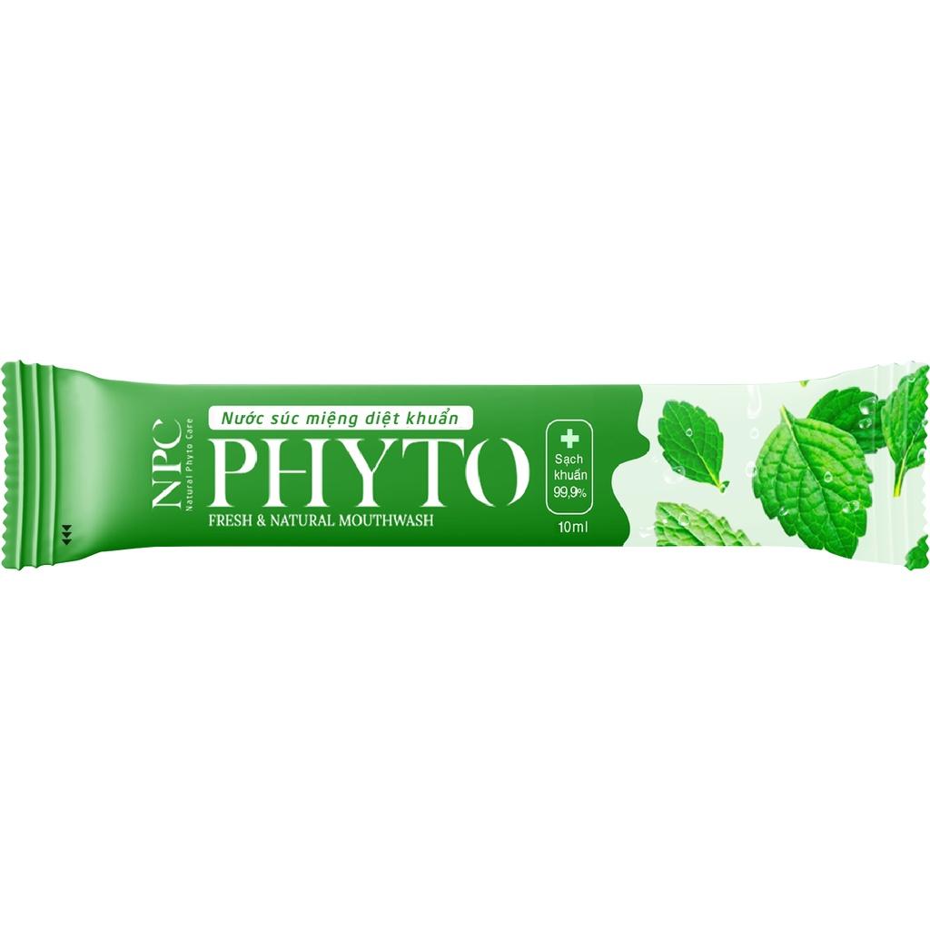 Nước súc miệng làm sạch khoang miệng NPC Phyto vị bạc hà (Combo 3 gói)