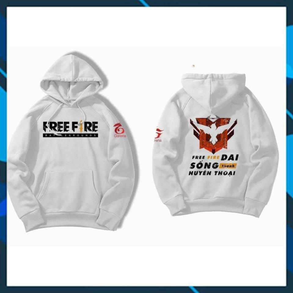 SALE- SALE- Áo khoác Hoodie FREE FIRE SỐNG DAI THÀNH HUYỀN THOẠI - cực HOT - cực HOT