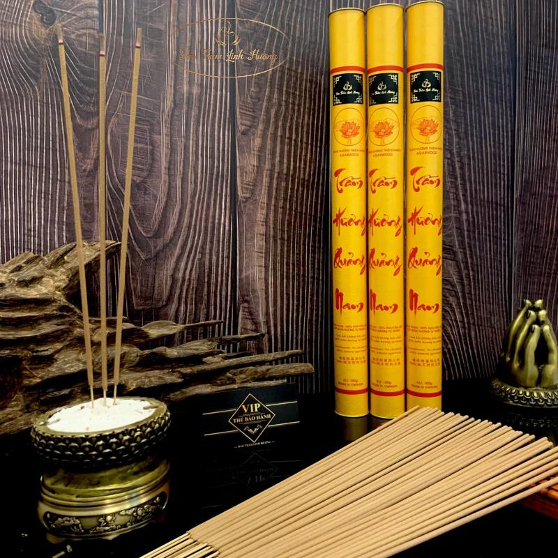 Ống Nhang Trầm Hương Quảng Nam Cao Cấp 63 Nén Dài 38cm Và 29cm - Hương Thơm Tự Nhiên Không Hóa Chất