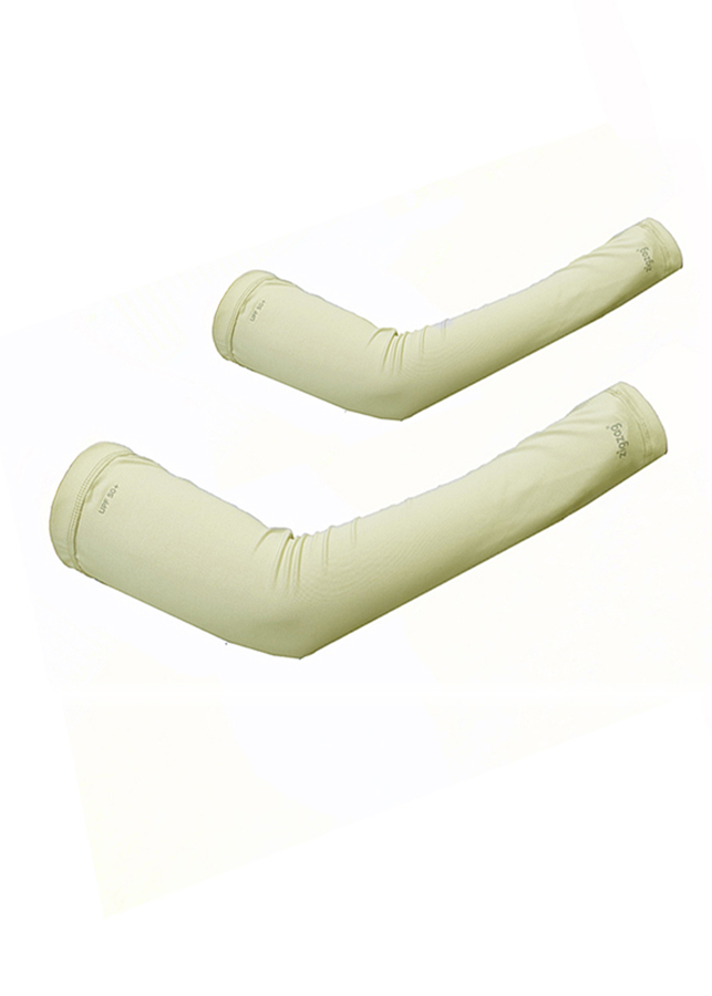 Găng tay ống chống nắng UPF50+ kem Zigzag GLV00206