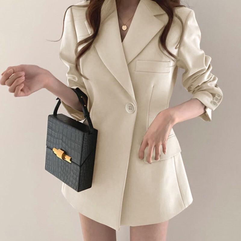 Áo khoác Blazer Nữ hai lớp phong cách hàn quốc chất đẹp mã QC01