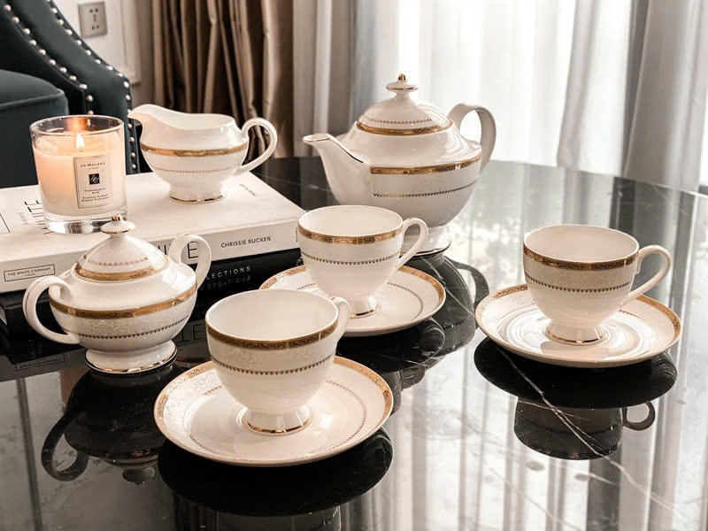 Bộ trà sứ xương Imperial London Hoàng gia Anh Hàng chsinh hãng
